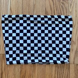 Checkered tube top